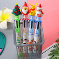 6-Piece Christmas Ballpoint Pen Set – Santa & Holiday Cartoon Pens